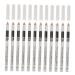 DRESSOOS 12pcs Lying Silkworm Eyeliner Waterproof Eyeliner Pencils Waterproof Eyebrow Pencil White Plastic