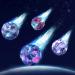 Jinzunununui Astro Jump Ball - 4 Pack 7cm Galaxy Mini Bouncy Balls for Kids | High Jumping Space Balls for Outdoor Fun - Buy Online on GoSupps.com