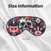 Flowers Skull Eye Mask - Unisex Light-Blocking Sleep Mask | Soft & Comfortable for Travel - Shop Internationally - Buy Online on GoSupps.com