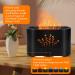 LOVME Upgraded RGB Flame Diffuser 300ML - Remote Control Aroma & Humidifier for Home Office | Ultra Quiet Essential Oil Diffuser in Black - Buy Online on GoSupps.com