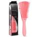 BESTOOL Detangling Brush for Curly Hair, Wet or Dry Detangler Brush for Coily, Kinky Black Natural Hair, Less Pull, Less Pain, Less Damaged (Pink)