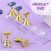 Prously 2 Sets Magnetic Nail Display Stand for Fingernail DIY Art - Gold | False Nail Manicure Tool for Home & Salon - Buy Online on GoSupps.com