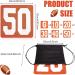 High Visibility 12 Inch Football Yard Markers Set - Orange Down Marker for Sporting Training - Carrying Bag Included - Buy Online on GoSupps.com