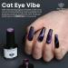 Modelones Cat Eye Gel Nail Polish Set - 6 Pcs 3 Colors - 9D Magnet Black Blue Purple Glitter Holographic with Matte & Glossy Top Coat - Soak Off LED Gel for DIY Nail Art & Manicure - Buy Online on GoSupps.com