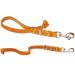 Fat leather short lead leash short leash (35 cm x 12 mm chrome-plated Cognac) 35 cm x 12 mm chrome-plated Cognac