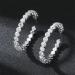 Shop Jumwrit Shiny Big Hoop Rhinestone Earrings | Sparkle Silver Crystal Long Dangle Drop Statement Jewelry for Women - Buy Online on GoSupps.com