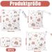Newofview Waterproof Fabric Diapers & Large Wetbag - Cartoon-Print Reusable Cloth Diaper Bag for Baby Trips - Buy Online on GoSupps.com
