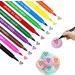 Edible Food - 10 Colors Rainbow Dust Edible Markers - Double Head Available Edible Markers for Cookie Decorating Baking Decorating Wynott - Buy Online on GoSupps.com