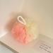 SEVENHEAD Bath Sponge Shower Loofahs - Set of 4 | 50g/Piece | Mesh Pouf Scrunchies for Body Wash - 4 Colors - Buy Online on GoSupps.com