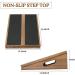 Professional Slant Board Calf Stretcher - Adjustable Incline Stretch Squat Wedge - Wooden Physical Therapy Equipment for Achilles Stretch - Brown - Buy Online on GoSupps.com