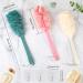 Shop Durable Long Handle Shower Sponge Set - 3 Piece Bathing Brush & Adhesive Hooks for Men & Women - Buy Online on GoSupps.com