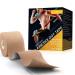 Waterproof Kinesiology Tape Great Kinesiology Tape for Physical Therapy Sports Athletes  Support for Recovery  Kinetic Uncut Kinesiology Tape for Knee  Elbow & Shoulder Muscle  16ft (Beige)