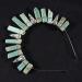 Soulnioi Natural Amazonite Crystal Headband White Wire Wrap Ancient Silver Raven Irregular Amazonite Crystal Pillars Crown Headband for Gift of Party Birthday - Buy Online on GoSupps.com