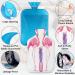 Pink Flamingo Hot Water Bottle with Fluffy Cover 2L | Cozy & Cute Pain Relief for Kids & Adults | Perfect for Warm Nights - Buy Online on GoSupps.com