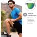 Knockaround Fast Lanes Sport Polarized Running Sunglasses - Clear Grey/Green - UV400 Protection - Buy Online on GoSupps.com
