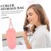 Baluue Curling Iron Storage Bag Hair Crimper Curlers Storage Bags Curling Wand Hair Curler 29.50X13.50X2.00CM Pink - Buy Online on GoSupps.com