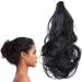 Curly Ponytail Extension Short Fake Ponytail Curly Ponytail Extension Claw Clip In Ponytail Hair Extensions Short Curly Ponytail Clip For Women Daily Use dark brown