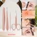 12-in-1 Stainless Steel Manicure Set - Professional Nail & Pedicure Grooming Kit for Men - Perfect Gift for Dad Grandpa & Husband (Rose Gold - Buy Online on GoSupps.com