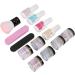 Nail Dipping Powder Set - Nail Kit Starter Nail Art Powder Professional Top Base Coat Gel Dust Brush 6 Color Manicure Tool Set for Nail Artist Salon Home Use (K1214) - Buy Online on GoSupps.com