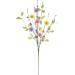 Yawwind 6 Pack Spring Flower Picks - 17 Inch Tall Artificial Flower and Berry Stems for Easter Decor - Spring Flower Arrangement (YE/PK/VT) - Buy Online on GoSupps.com