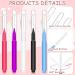 100Pcs Micro Eyebrow & Eyelash Comb Brush with Cap - Multifunctional Brow Lamination Spoolies for Eyebrows - Portable Brow Brushes for Extensions (5 Colors) - Buy Online on GoSupps.com