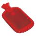 GIMA - hot water bottle 100% rubber with 2 lameled sides for relieving pain and muscle cramps for warming up in cold or moisture red 28601