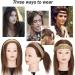Braided Headband Hair 3 Strands Synthetic Hairpiece Classic Chunky Wide Thick Plaited Braids Elastic Headband Women Hair Extension Real Natural Look Samll Size Chocelate Brown mix Aubrun - Buy Online on GoSupps.com