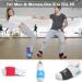 Dance Shoe Socks for Smooth Floors - 4 Pairs for Sneakers, Smooth Pivots, Turns, Knee Protection - Black - Buy Online on GoSupps.com