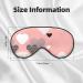 Buy Abstract Love Chart Eye Mask | Soft Elastic & Adjustable Sleeping Mask for Men & Women Comfort for Nighttime Rest - Buy Online on GoSupps.com