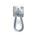 Singing singing Singing Horse with carabiner binders for screwing augtplate stainless steel solid with 4x screws+ 4x dowels (2x bindings with a carabiner)