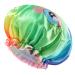 Mikimini shower hood for women reusable double waterproof hair hood for the shower bath hood with soft PVC lining for children and girls XL (1 piece) unicorn XL (1 piece) unicorn