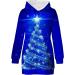 Shop Women's Christmas Elk Hooded Sweater Dress | Festive Cartoon Sweatshirt for Holiday Cheer - Buy Online on GoSupps.com