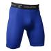 CHAMPRO Youth Polyester/Spandex Lightning Compression Shorts Small Royal