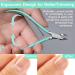 RoserRose Nail clippers head cutter nail scissors made of stainless steel + nail file for thick and deep ingrown toenails and fingernails nail scissors toenails nail clippers - Buy Online on GoSupps.com