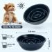 PETTOM Ceramic Slow Feeder Dog Bowl - Prevent Choking, Puzzle Feeder for Large Dogs - Navy Blue - Buy Online on GoSupps.com