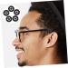 FOMIYES 20 Pairs Anti-Slip Ring Ear Hooks for Glasses - Comfort & Grip Eyeglasses Accessories in Black (1.5x1.5CM - Buy Online on GoSupps.com
