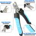Topgoose 6-Piece Dog Grooming Scissors Set with Safety Round Tip - Professional Tools for Pet Cats Dogs - Curved, Thinning, Straight Scissors, Comb, Nail Clipper, Nail File - Buy Online on GoSupps.com