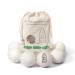 Lilo 6 Set dryer balls for tumble dryers - 100% New Zealand sheep wool - Premium raccoon with extra high felt density for all types of fabric