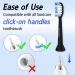 Trustnice Replacement Brushes for Philips Sonicare - Brush Heads Compatible with Healthywhite EasyClean Gum Health & Flexcare - 8 Pack (Black) - International Shipping Available - Buy Online on GoSupps.com