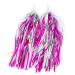 U-LIAN Kids Bicycle Tassel Ribbon,Children Scooter Handlebar Streamers Bicycle Grips Ribbon Baby Carrier Accessories Easy Attach to Bike's Handlebars Shiny Pink 2pcs