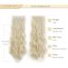 Gairyan 50cm Clip-In Synthetic Hair Extensions - Curly Wavy Bleach Blonde 7 Parts for Women - Buy Online on GoSupps.com