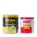 Nutrology BCAA Natural Plant Based BCAA Powder Lemonade Flavor (30 Servings) Beet Active Natural Pre-Workout Powder Passion Fruit Flavor (30 Servings)