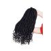 Buy Ombre Lichen Faux Locs with Curly Ends - 16 Inch Synthetic Crochet Dreadlocks (3 Packs) - Natural Black Hair Extensions for Stunning Styles - Buy Online on GoSupps.com