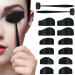 Crease Line Kit 2 Pack 6 in 1 Eye Shadow Applicator Portable Eye Shadow Stamp Set Silicone Eyeshadow Stamp Crease Tools Eyeshadow Make Up Kit Great with Eyeshadow Palletes And Eyeshadow Brushes