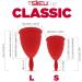 Syleu Menstrual Cup Classic | Best Tampon Alternative | Hypoallergenic Medical Silicone | Free Bag | Size L Red - Buy Online on GoSupps.com