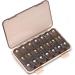 21 Compartments Weekly Pill Organizer | 3 Times a Day Pill Box | Travel-Friendly Vitamin & Supplement Case (Light Black - Buy Online on GoSupps.com