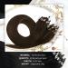 Moresoo Microring Extensions - Real Hair Dark Brown 45 cm | Remy Loop Extensions #4 | Easy Application Microrings 1g/s 50g - Buy Online on GoSupps.com