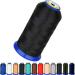 Heavy Duty Thread 1800 Yards Size T7069 210D/3 All Purpose High Strength Polyester Sewing Thread for Weaves  Upholstery  Jeans and Weaving Hair  Drapery  Beading  Purses  Leather (Black)