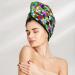 Hair Towel Wrap | Quick-Dry Turban & Button Towel | Colorful Tie Dye Stained Glass Hair Drying Towel - Buy Online on GoSupps.com