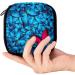 GIAPB Period Bag | Sanitary Napkin Storage & Makeup Pouch | Blue & Red Butterfly Design - 1887 - Buy Online on GoSupps.com
